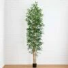 10-ft Artificial Bamboo Tree With Real Bamboo Trunks -Ed's plant shop 10 artificial bamboo tree with real bamboo trunks 3353699