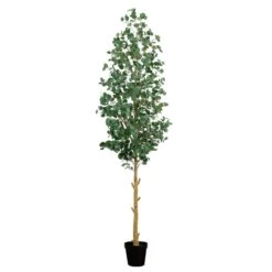 10-ft Artificial Eucalyptus Tree – Elegant Faux Decor -Ed's plant shop 10 artificial eucalyptus tree elegant faux decor 291906