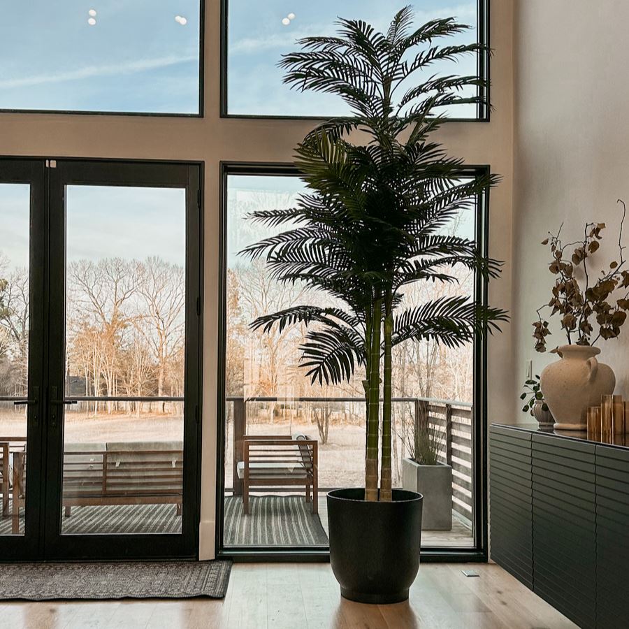 Front Page -Ed's plant shop 10 triple stalk golden cane artificial palm tree 667579 1