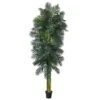 10-ft Triple Stalk Golden Cane Artificial Palm Tree