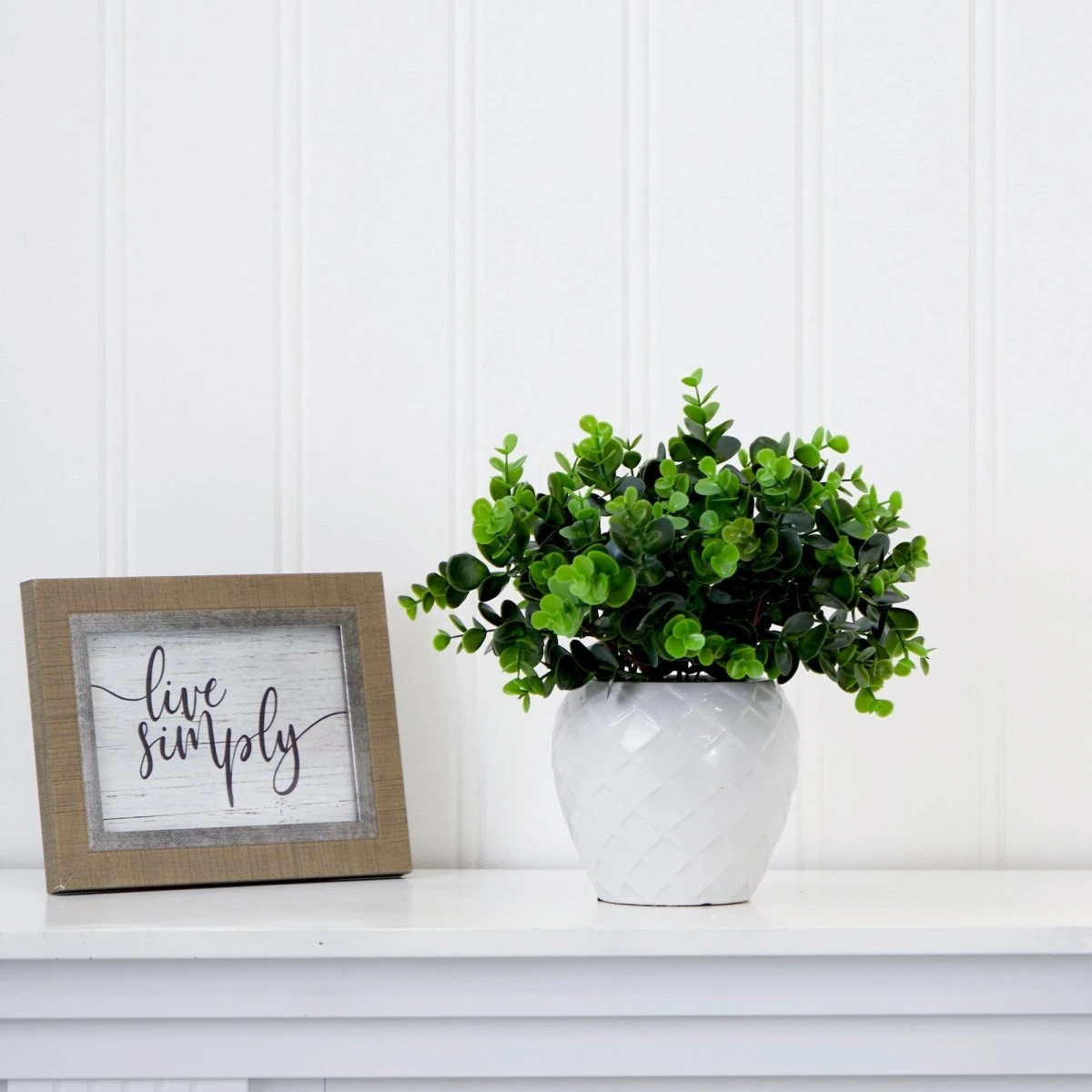 11-in Artificial Boxwood Plant | Decorative Planter Accent 5 11-in Artificial Boxwood Plant | Decorative Planter Accent - Image 3
