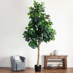 13-ft Faux Fiddle Leaf Fig Tree | Lifelike Indoor Tree -Ed's plant shop 13 faux fiddle leaf fig tree lifelike indoor tree 934458