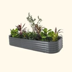 17" Tall 10 In 1 Jumbo Modular Metal Raised Garden Bed Kit -Ed's plant shop 17 tall 10 in 1 jumbo modular metal raised garden bed kit 225262