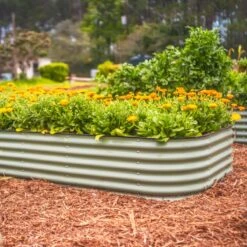 17" Tall 10 In 1 Jumbo Modular Metal Raised Garden Bed Kit -Ed's plant shop 17 tall 10 in 1 jumbo modular metal raised garden bed kit 295666