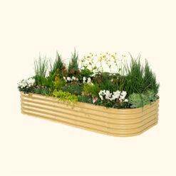 17" Tall 10 In 1 Jumbo Modular Metal Raised Garden Bed Kit -Ed's plant shop 17 tall 10 in 1 jumbo modular metal raised garden bed kit 593556
