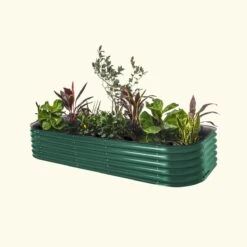 17" Tall 10 In 1 Jumbo Modular Metal Raised Garden Bed Kit -Ed's plant shop 17 tall 10 in 1 jumbo modular metal raised garden bed kit 708083