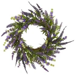 18-in Lavender Wreath | Elegant Home Décor 7 18-in Lavender Wreath | Elegant Home Décor -Ed's plant shop 18 lavender wreath elegant home decor 658926