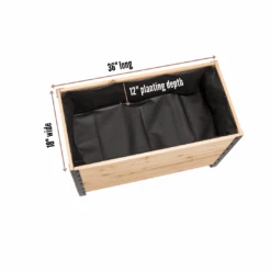 18" X 36" Cedar Planter Box – 24" Tall Raised Garden Bed -Ed's plant shop 18 x 36 planter box 24 tall 322304