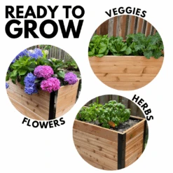 18" X 36" Cedar Planter Box – 24" Tall Raised Garden Bed -Ed's plant shop 18 x 36 planter box 24 tall 389142