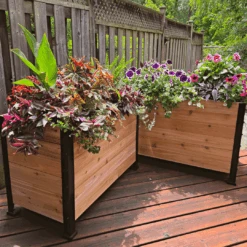18" X 36" Cedar Planter Box – 24" Tall Raised Garden Bed -Ed's plant shop 18 x 36 planter box 24 tall 781102