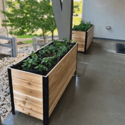 18" X 48" Cedar Planter Box – 24" Tall | Food-Safe Elevated Garden Bed -Ed's plant shop 18 x 48 planter box 24 tall 928905