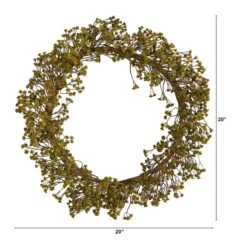 20-in Autumn Gypsophila Wreath | Rustic Fall Décor 12 20-in Autumn Gypsophila Wreath | Rustic Fall Décor -Ed's plant shop 20 autumn gypsophila wreath rustic fall decor 274505