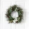 20-in Cedar, Antlers, Lily And Ruscus With Berries Artificial Wreath