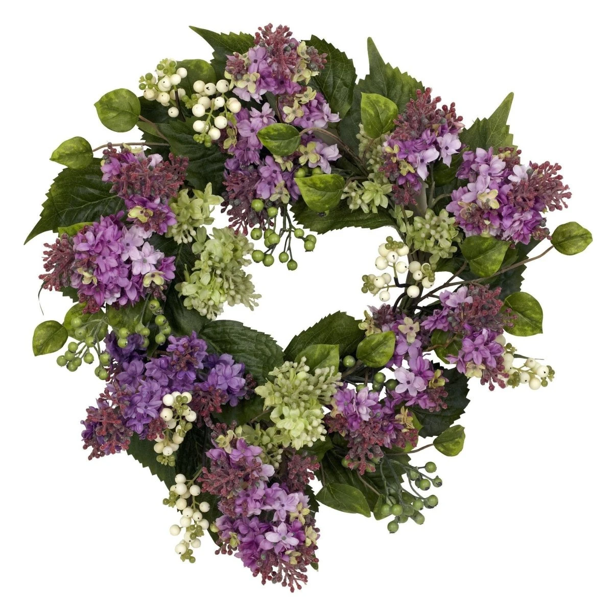 20-in Hanel Lilac Wreath | Spring-Inspired Floral Décor 5 20-in Hanel Lilac Wreath | Spring-Inspired Floral Décor - Image 3
