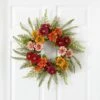 20-in Mixed Flower Wreath | Vibrant Summer & Autumn Décor -Ed's plant shop 20 mixed flower wreath vibrant summer autumn decor 482475