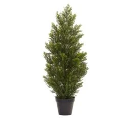 3-ft Realistic Artificial Pine Tree For Rustic Cabin Decor - Indoor/Outdoor -Ed's plant shop 3 mini cedar pine tree indooroutdoor 312095