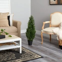 3-ft Realistic Artificial Pine Tree For Rustic Cabin Decor - Indoor/Outdoor -Ed's plant shop 3 mini cedar pine tree indooroutdoor 862521