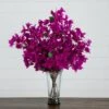 30-in Artificial Bougainvillea Arrangement In Glass Vase
