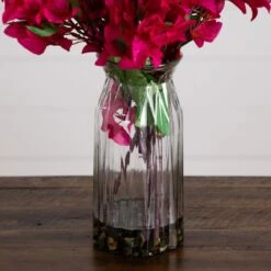 31-in Artificial Pink Bougainvillea Arrangement In Vase | Elegant Floral Décor -Ed's plant shop 31 artificial pink bougainvillea arrangement in vase elegant floral decor 210287