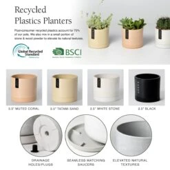 3.5" Earth Tone Mini Planters | 4 Colorways -Ed's plant shop 35 earth tone mini planters 4 colorways 945900