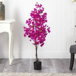 4-ft Bougainvillea Artificial Tree | Vibrant & Lifelike Floral Décor -Ed's plant shop 4 bougainvillea artificial tree vibrant lifelike floral decor 221852