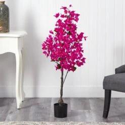 4-ft Bougainvillea Artificial Tree | Vibrant & Lifelike Floral Décor -Ed's plant shop 4 bougainvillea artificial tree vibrant lifelike floral decor 293184