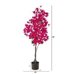 4-ft Bougainvillea Artificial Tree | Vibrant & Lifelike Floral Décor -Ed's plant shop 4 bougainvillea artificial tree vibrant lifelike floral decor 397032