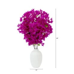 40-in Artificial Purple Bougainvillea Arrangement With Vase 10 40-in Artificial Purple Bougainvillea Arrangement With Vase -Ed's plant shop 40 artificial purple bougainvillea arrangement with vase 488266