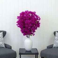 40-in Artificial Purple Bougainvillea Arrangement With Vase 13 40-in Artificial Purple Bougainvillea Arrangement With Vase -Ed's plant shop 40 artificial purple bougainvillea arrangement with vase 624797