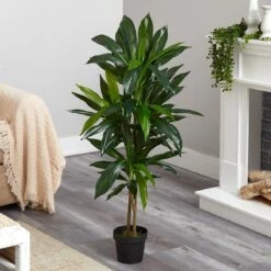 48-in Dracaena Silk Plant (Real Touch) -Ed's plant shop 48 in dracaena silk plant real touch 4717451