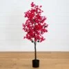 5-ft Bougainvillea Artificial Tree | Vibrant & Lifelike Floral Décor -Ed's plant shop 5 bougainvillea artificial tree vibrant lifelike floral decor 376106