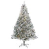 7-ft Flocked Rock Springs Spruce Tree | 350 LED Lights & Snow 1 7-ft Flocked Rock Springs Spruce Tree | 350 LED Lights & Snow -Ed's plant shop 7 flocked rock springs spruce tree 350 led lights snow 960677