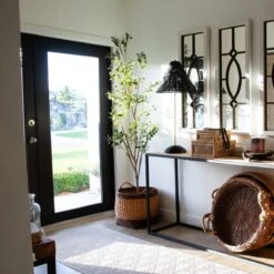 7-ft Artificial Olive Tree With Natural Trunk -Ed's plant shop 7 ft artificial olive tree with natural trunk 380508