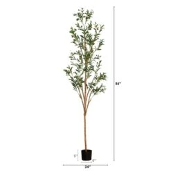 7-ft Artificial Olive Tree With Natural Trunk -Ed's plant shop 7 ft artificial olive tree with natural trunk 869428