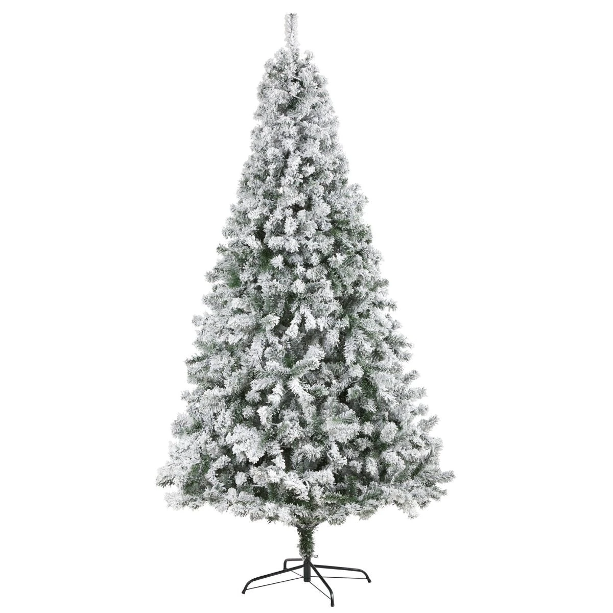 8-ft Flocked Rock Springs Spruce Artificial Christmas Tree 3 8-ft Flocked Rock Springs Spruce Artificial Christmas Tree