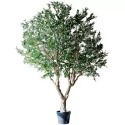 90″ Extra Large Artificial Olive Tree – Realistic Faux Décor -Ed's plant shop 90 extra large artificial olive tree realistic faux decor 797900