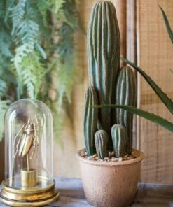 Artificial Cactus In Brown Pot – Realistic Faux Plant (3 Sizes) -Ed's plant shop artificial cactus in brown pot realistic faux plant 3 sizes 652554