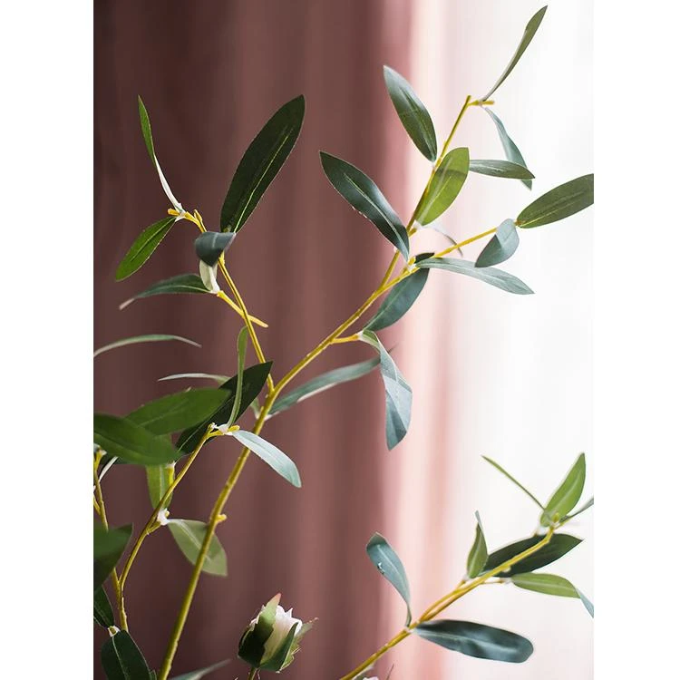 Artificial Faux Olive Leaf Stem 10 Artificial Faux Olive Leaf Stem - Image 8