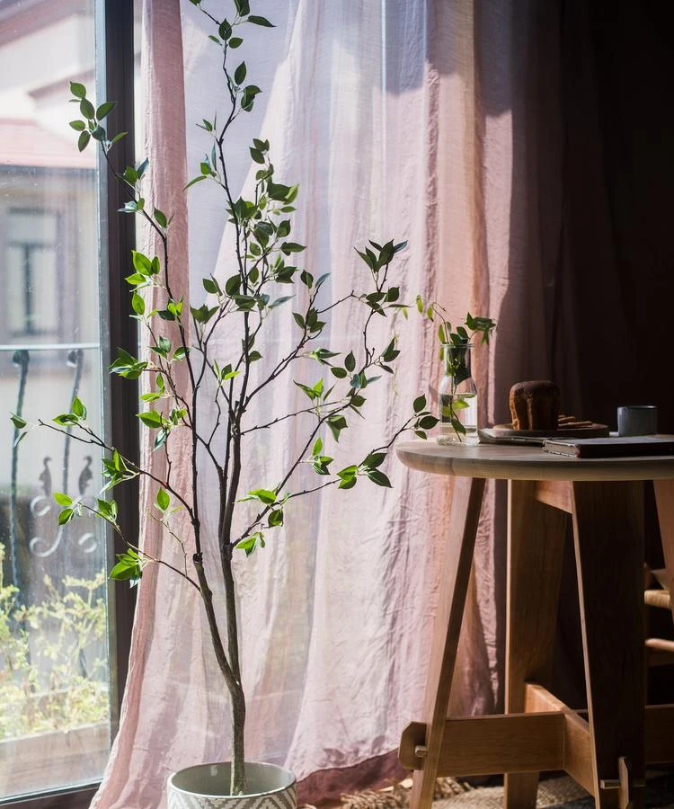 Green Leaf Faux Tree In Pot – 5′ & 6′ Handmade Silk Plant 14 Green Leaf Faux Tree In Pot – 5′ & 6′ Handmade Silk Plant - Image 12