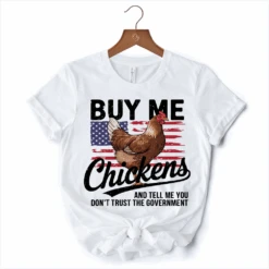 Buy Me Chickens T-Shirt, Patriotic American Retro Flag White Tee For Funny Country Style Lovers -Ed's plant shop buy me chickens t shirt patriotic american retro flag white tee for funny country style lovers 255694