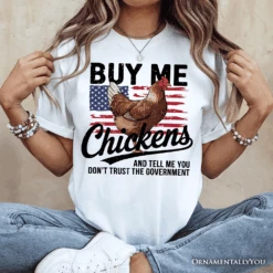 Buy Me Chickens T-Shirt, Patriotic American Retro Flag White Tee For Funny Country Style Lovers -Ed's plant shop buy me chickens t shirt patriotic american retro flag white tee for funny country style lovers 766304