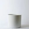 Ceramic Cylinder Planter By Solid Goods With Optional Mahogany Stand