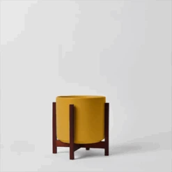 Ceramic Cylinder Planter By Solid Goods With Optional Mahogany Stand 25 Ceramic Cylinder Planter By Solid Goods With Optional Mahogany Stand -Ed's plant shop ceramic cylinder planter by solid goods with optional mahogany stand 5405437