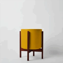 Ceramic Cylinder Planter By Solid Goods With Optional Mahogany Stand 41 Ceramic Cylinder Planter By Solid Goods With Optional Mahogany Stand -Ed's plant shop ceramic cylinder planter by solid goods with optional mahogany stand 5734357