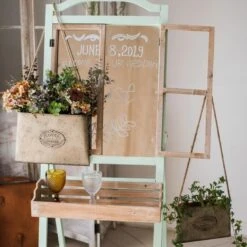 Charming Flat Metal Planter With Cottage Decor Motif -Ed's plant shop charming flat metal planter with cottage decor motif 180037