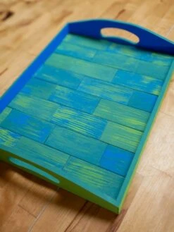 Chevron Wood Tray Kit -Ed's plant shop chevron wood tray kit 403483