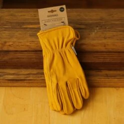 Barebones Classic Work & Gardening Glove: Mustard -Ed's plant shop classic work gardening glove mustard 824782
