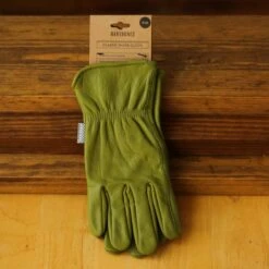 Barebones Classic Work & Gardening Glove: Olive -Ed's plant shop classic work gardening glove olive 833846