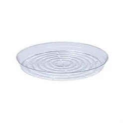 Clear Round Plastic Saucer For Pots & Planters -Ed's plant shop clear round plastic saucer for pots planters 777917