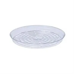 Clear Round Plastic Saucer For Pots & Planters -Ed's plant shop clear round plastic saucer for pots planters 895933